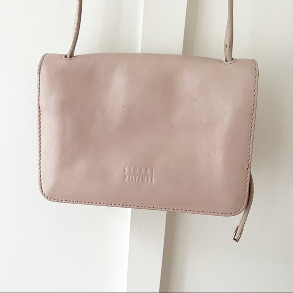 STUART WEITZMAN pink leather side bag - Picture 6 of 7